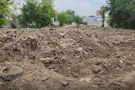 Москва. Незаконная свалка в Медведково