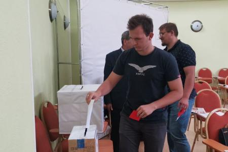 Руководитель фракции КПРФ Александр Наумов принял участие в первом этапе 30-й отчётно-выборной конференции Домодедовского ГК КПРФ