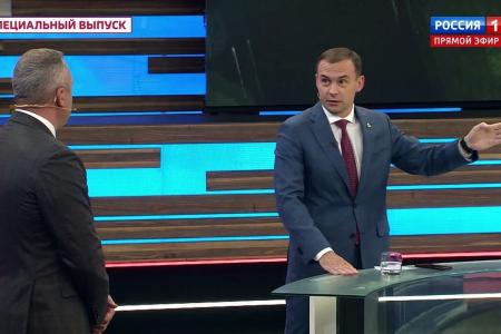 Юрий Афонин в эфире «России-1»: Сегодня лозунг должен быть такой: пролетарии всех стран, соединяйтесь в борьбе с антироссийскими санкциями и капитализмом!