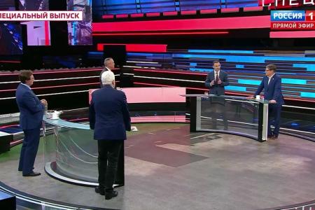 Юрий Афонин в эфире «России-1»: Сегодня лозунг должен быть такой: пролетарии всех стран, соединяйтесь в борьбе с антироссийскими санкциями и капитализмом!