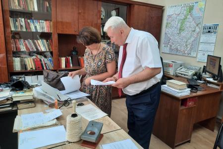 А.И. Жидков сдал документы для регистрации кандидатом на выборах Главы Тамбовской области