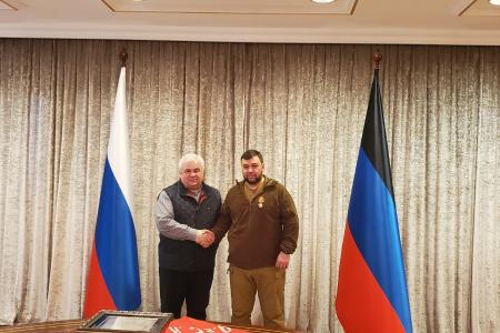 Рабочая поездка Казбека Тайсаева на Донбасс