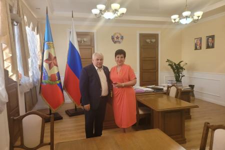 Казбек Тайсаев находится с рабочим визитом на Донбассе