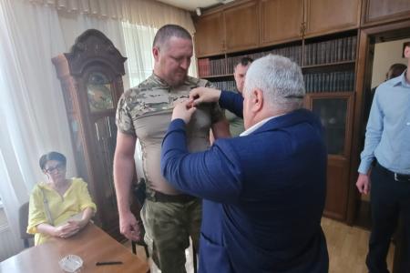 Казбек Тайсаев находится с рабочим визитом на Донбассе
