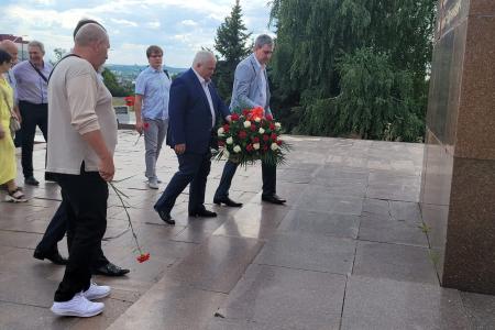 Казбек Тайсаев находится с рабочим визитом на Донбассе