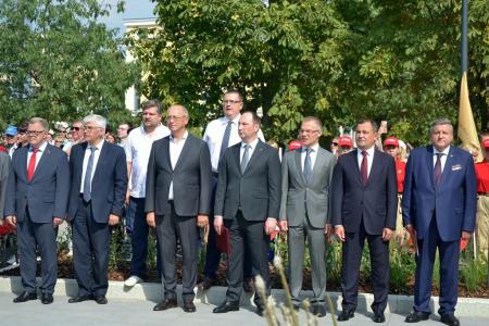 Московская область. Зампред Мособлдумы Александр Наумов принял участие в открытии стелы «Ступино – город трудовой доблести»