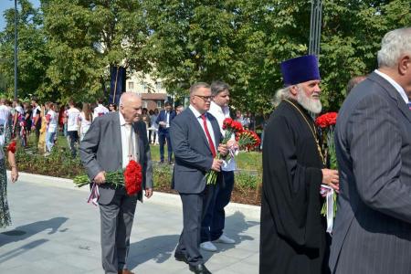 Московская область. Зампред Мособлдумы Александр Наумов принял участие в открытии стелы «Ступино – город трудовой доблести»