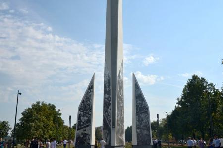 Московская область. Зампред Мособлдумы Александр Наумов принял участие в открытии стелы «Ступино – город трудовой доблести»