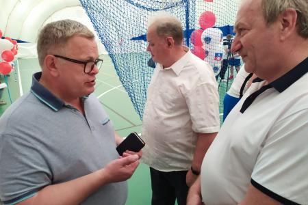 Руководитель фракции КПРФ в Мособлдуме Александр Наумов посетил турнир по мини-футболу, посвящённый 100-летию образования СССР, в Красноармейске