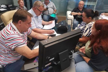 Московская область. Депутат-коммунист Александр Наумов провел прием граждан в  Ступине