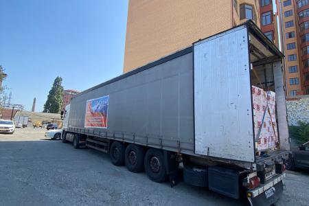 К 100-му гуманитарному конвою присоединился конвой из республик Северного Кавказа, Ростовской области, Ставропольского края