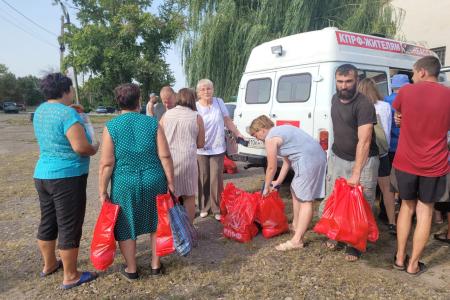 Делегация КПРФ во главе с Казбеком Тайсаевым находится с рабочим визитом на Донбассе