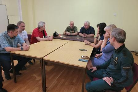 Делегация КПРФ во главе с Казбеком Тайсаевым находится с рабочим визитом на Донбассе