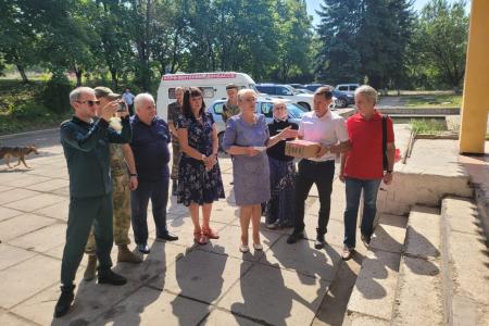 Делегация КПРФ во главе с Казбеком Тайсаевым находится с рабочим визитом на Донбассе