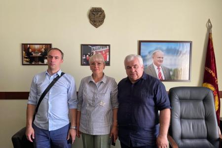 Рабочая поездка делегации КПРФ во главе с Казбеком Тайсаевым на Донбасс продолжается