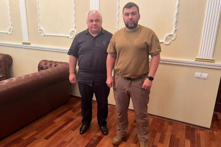 Рабочая поездка делегации КПРФ во главе с Казбеком Тайсаевым на Донбасс продолжается