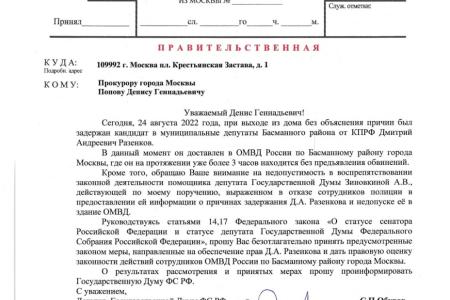Москва. Вместо усиления борьбы с преступностью силы полиции тратятся на погоню за кандидатами в депутаты