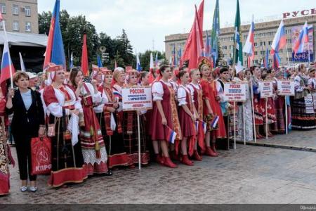 Г.А. Зюганов принял участие в фольклорном фестивале "Орловская мозаика"