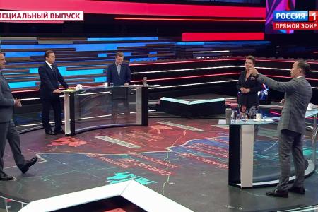 Юрий Афонин в эфире «России-1»: Обстрелы Запорожской АЭС по приказу киевской хунты напоминают последние дни Третьего рейха