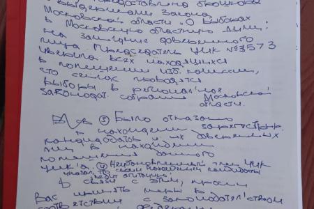 Нарушения на выборах в Московской области