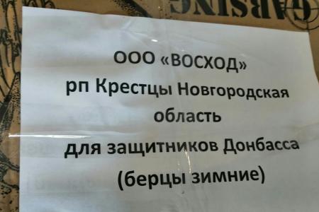 Новгородская область. Письма на фронт и гуманитарная помощь мобилизованным воинам
