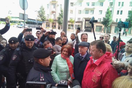 Г.А. Зюганов: Помощь и поддержка против полицейского произвола. Акция коммунистов в Москве