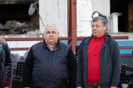 Рабочая поездка Дмитрия Новикова и Казбека Тайсаева в Мариуполь