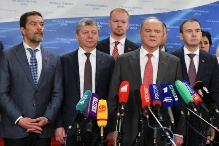 Г.А. Зюганов: «Мы пришли на заседание Госдумы с развернутой программой»
