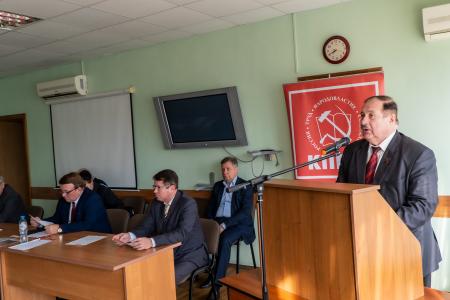 Курская область. Н.Н. Иванов выступил на митинге в честь 104-ой годовщины со дня образования ВЛКСМ