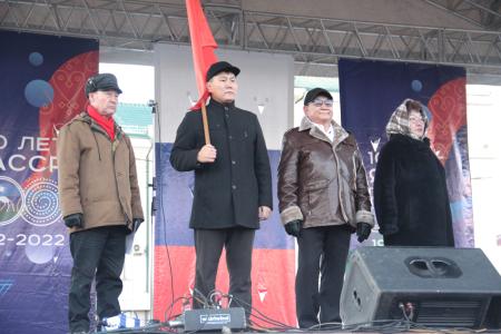 Республика Якутия. Активисты КПРФ приняли участие в митинге-концерте «За Победу!» в городе Якутске