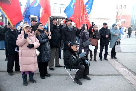 Республика Якутия. Активисты КПРФ приняли участие в митинге-концерте «За Победу!» в городе Якутске