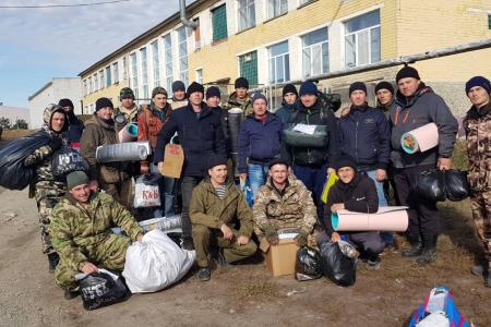 Гуманитарная помощь мобилизованным в Еланский гарнизон от коммунистов Пермского края