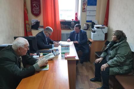 Московская область. Руководитель фракции КПРФ Александр Наумов провёл приём граждан в Кашире