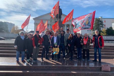 Краснодарский край. Активисты и сторонники КПРФ отметили День Великого Октября. Краткий обзор