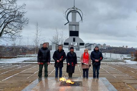 Пермский край. Возложения цветов в честь годовщины Великой Октябрьской революции
