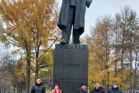 Пермский край. Возложения цветов в честь годовщины Великой Октябрьской революции