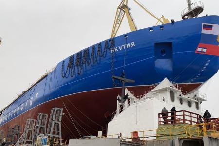Н.М. Харитонов принял участие в торжественной церемонии спуска на воду атомного ледокола «Якутия»