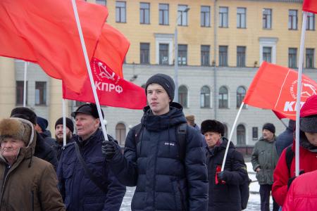 "Вернём завоевания Октября!": коммунисты Томской области отметили 105-ю годовщину Октябрьской революции