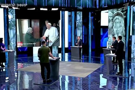 Дмитрий Новиков на Первом канале о лицемерной провокации Папы Римского и том, что солдаты России идут в бой за Пушкина и Шолохова, а не за Пелевина и Собчак