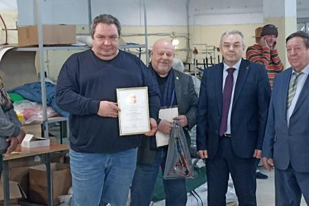 Московская область. По поручению депутата КПРФ Александра Наумова состоялось награждение работников предприятий в Кашире