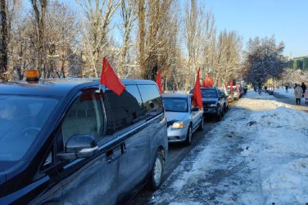 Калининградские коммунисты провели автопробег в честь 100-летия создания СССР