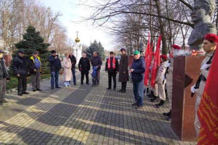 Краснодарский край, Белореченск. Активисты КПРФ Кубани и Республики Адыгея отметили День рождения И.В. Сталина