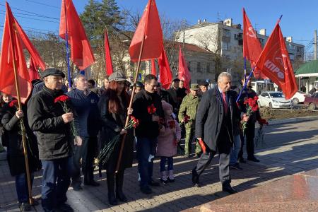 Краснодарский край. Коммунисты и сторонники партии отметили День 100-летия Советского Союза