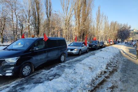 Калининградские коммунисты провели автопробег в честь 100-летия создания СССР