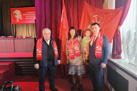 Казбек Тайсаев и Александр Ющенко для проведения учредительных конференций КПРФ прибыли на Донбасс