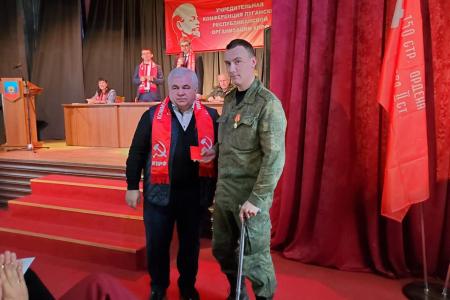 Казбек Тайсаев и Александр Ющенко для проведения учредительных конференций КПРФ прибыли на Донбасс