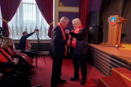 Казбек Тайсаев и Александр Ющенко для проведения учредительных конференций КПРФ прибыли на Донбасс