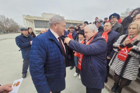 Казбек Тайсаев, Александр Ющенко, Алексей Куринный, Гибатдинов Айрат приняли участие в Учредительной Конференции херсонского регионального (областного) отделения КПРФ
