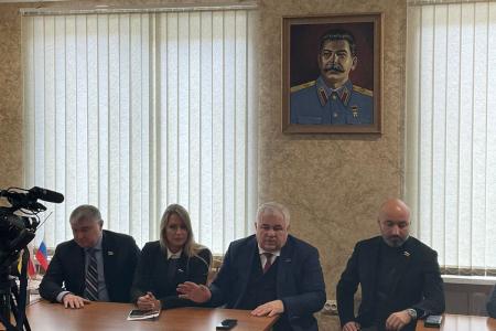 Казбек Тайсаев совместно с делегацией от Государственной Думы РФ прибыл в Южную Осетию