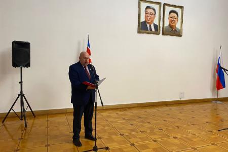 Казбек Тайсаев, Сергей Казанков, Мария Прусакова, Игорь Макаров посетили посольство КНДР